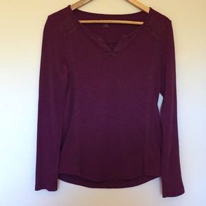 Eddie Bauer ribbed long sleeve top